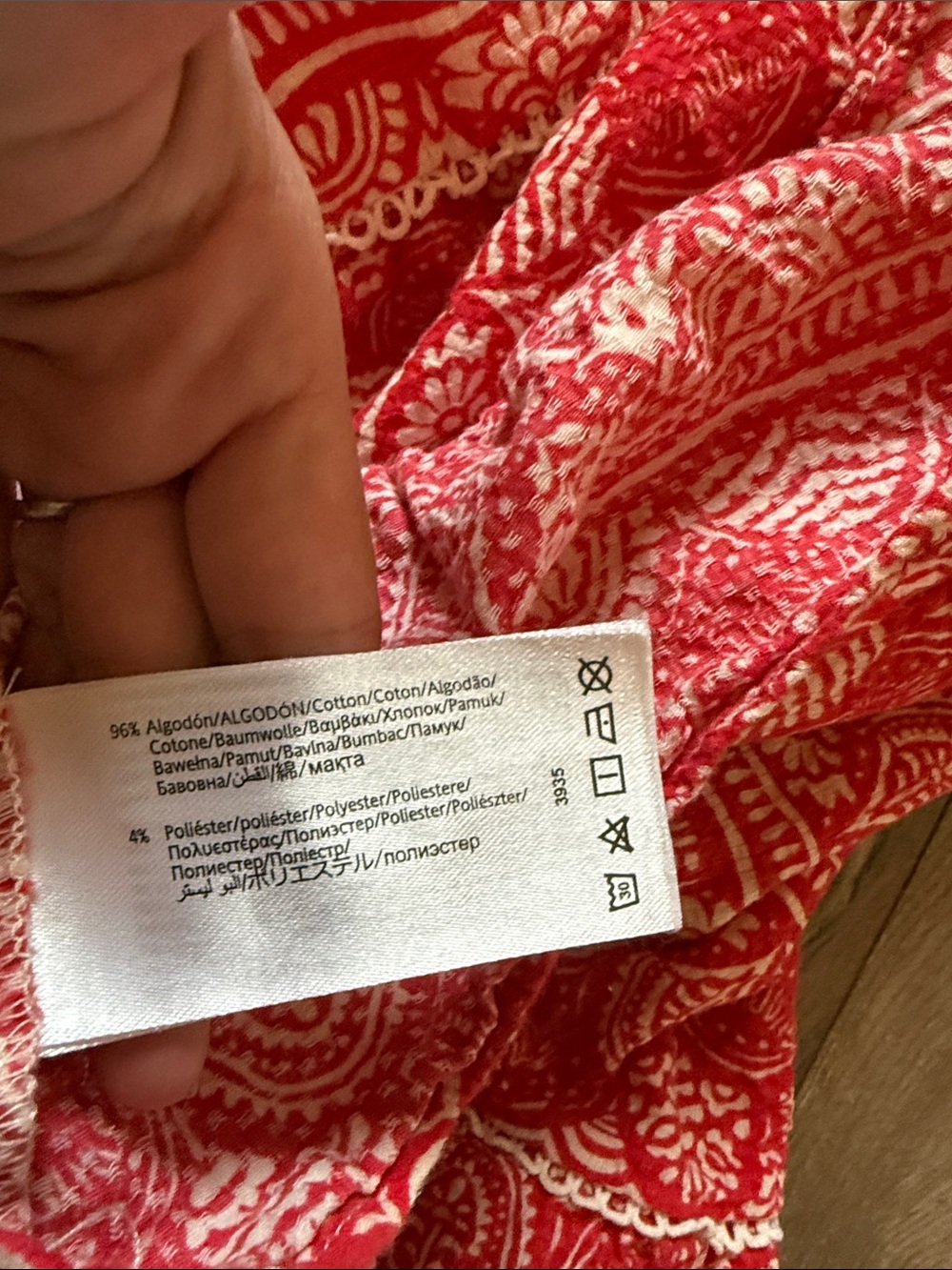 Mayoral Red and White Crochet-Trim Summer Dress - Picture 5 of 5